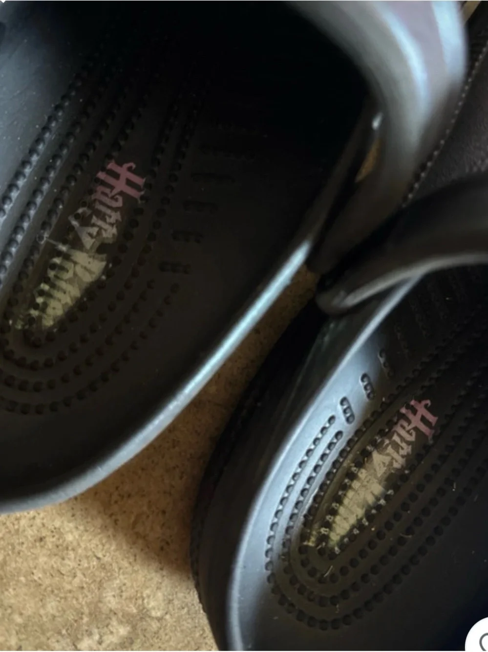 CROCS Kids Dark Arts Black Clog with Yellow Accent